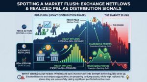 Exchange Netflows and Realized P&L | Spotting Heavy Distribution Before a Market Flush