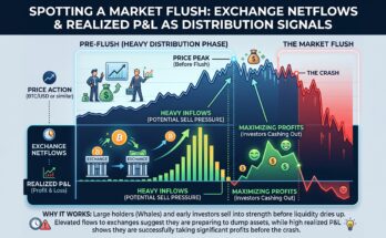 Exchange Netflows and Realized P&L | Spotting Heavy Distribution Before a Market Flush
