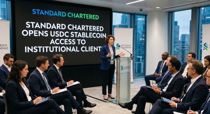 Standard Chartered Opens USDC Stablecoin Access to Institutional Clients