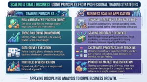 Scaling a Small Business Using Principles from Professional Trading Strategies